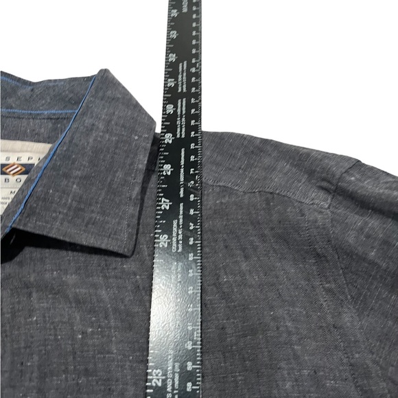 100% Linen Mens Joseph Abboud Button Down size medium - Picture 8 of 10